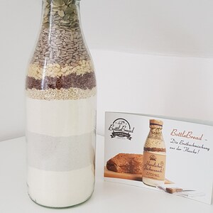 BottleBread HoHoHo Backmischung Brotbackmischung im Glas Flasche Bild 3