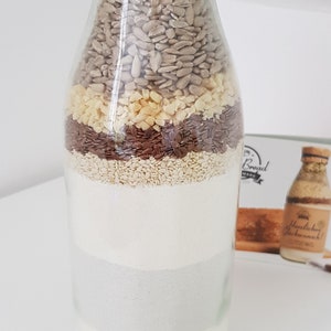 BottleBread Half-Time Baking Mixture Bread Baking Mixture in a Glass Bottle Gift Gift Idea Entry Entry Gift image 7