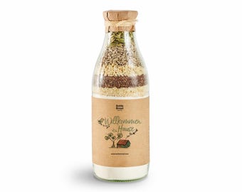 BottleBread quot;Welcome Homequot; Baking Mix Bread Mix in a Glass Bottle