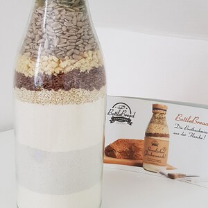 BottleBread Fröhliche Weihnachten Backmischung Brotbackmischung im Glas Flasche Bild 4