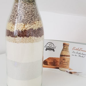 BottleBread NOTBROT Baking mix Bread baking mix in a glass Bottle Gift idea Invitation Bild 6