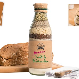 BottleBread Merry Christmas baking mix bread baking mix in a glass bottle image 1