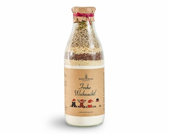 BottleBread quot;Merry Christmas Funnyquot; Baking Mix Bread Mix in a Glass Bottle