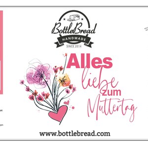 BottleBread Happy Mother's Day Flowers Baking Mix Bread Baking Mix in a Glass Bottle Gift for Mother's Day Mother's Day Gift image 3