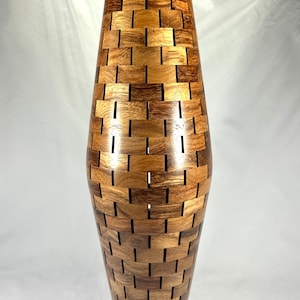 Large Open Segmented Vase made from Guanacaste