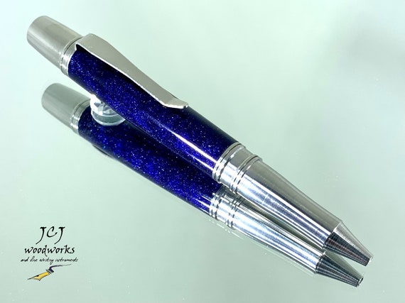Ultra Violet DiamondCast Ballpoint Twist Pen with Stainless Steel Components