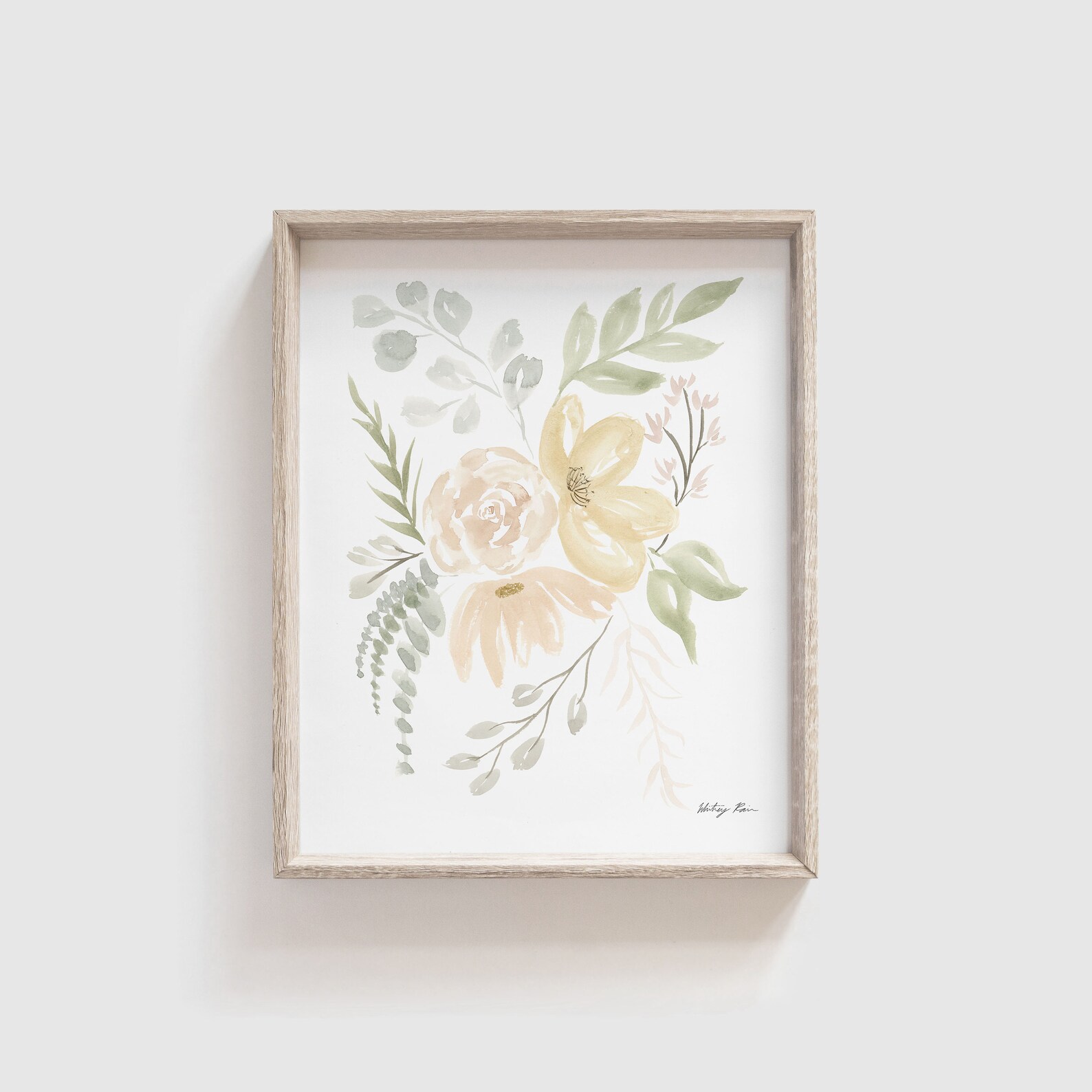 Set of 2 Watercolor Flower Nursery Art Prints - Art for Baby Girl ...