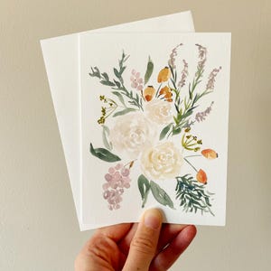 Set of Wildflower Greeting Cards - Floral Blank Cards - Watercolor ...