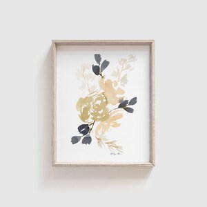 Watercolor Print | Floral Art Print | Abstract Flower Painting | Wildflower Print | Artwork for Walls | Baby Girl Nursery Art | 8x10 11x14