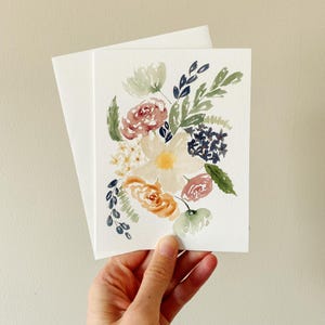 Set of Wildflower Greeting Cards - Floral Blank Cards - Watercolor ...