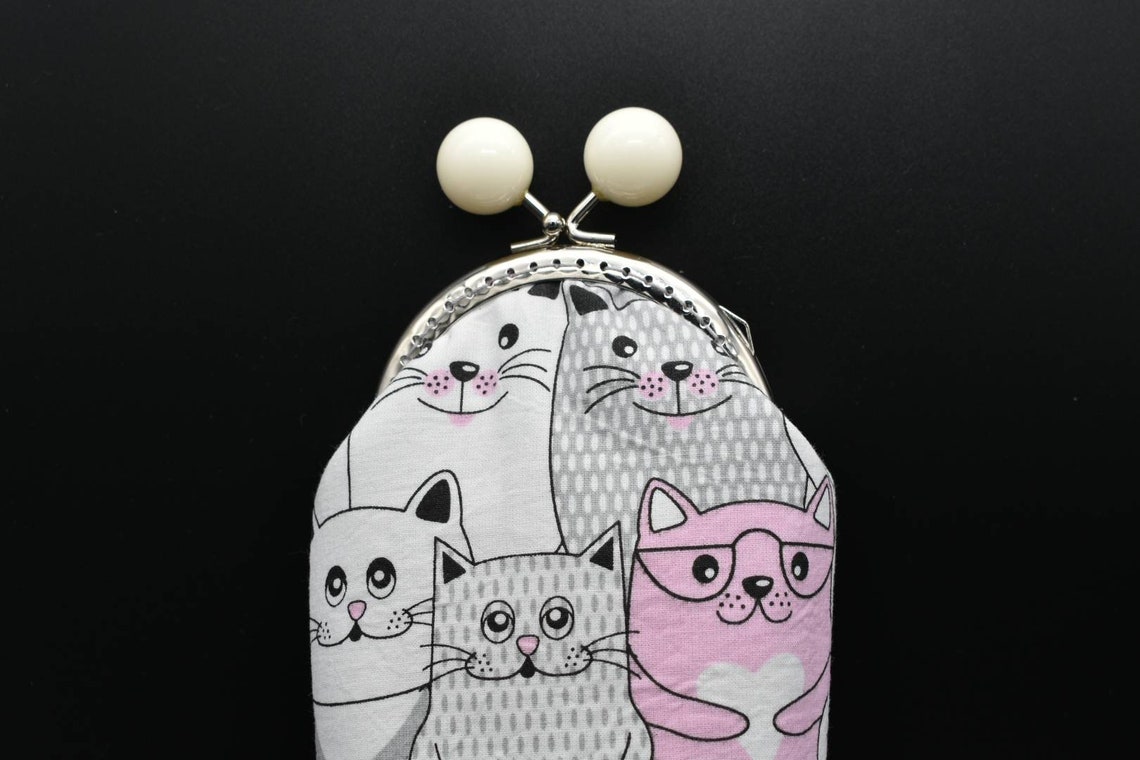 Cat eyeglass case Cat Sunglasses case holder Small pencil Etsy