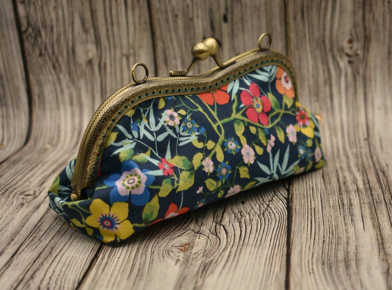 Double glasses case women fabric Double eyeglass case Soft Etsy