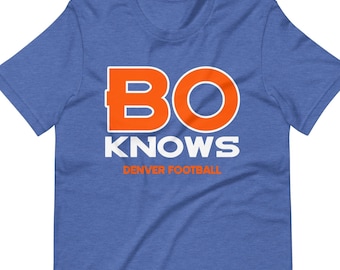 Bo Nix Denver Fußball-Shirt, Denver Fan Geschenk, bequemes Spieltag T-Shirt, Unisex T-Shirt