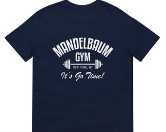 Mandelbaum Gym Shirt, Funny Workout Shirt, Short-Sleeve Unisex T-Shirt