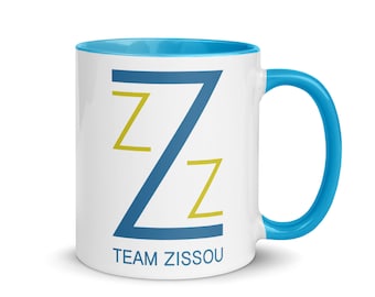Life Aquatic Team Zissou Coffee Mug, Mug with Color Inside