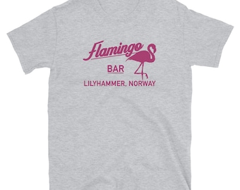 Buy Flamingo Bar Lilyhammer T-shirt: Retro TV Show Fan Tee, Unisex