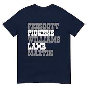 Dallas Football Star T-Shirt: Prescott, Lamb, Martin - Cowboy Fan Gear - Unisex Game Day Tee