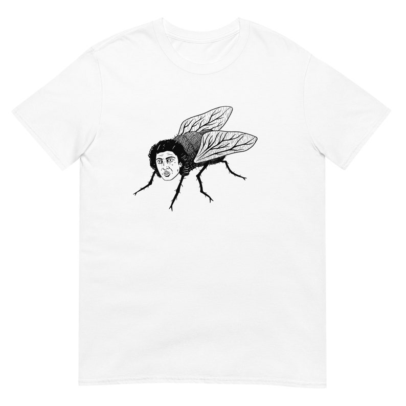The Fly Movie Shirt: Hand-Drawn Goldblum 80s Horror Tee, Unisex T Shirt image 2