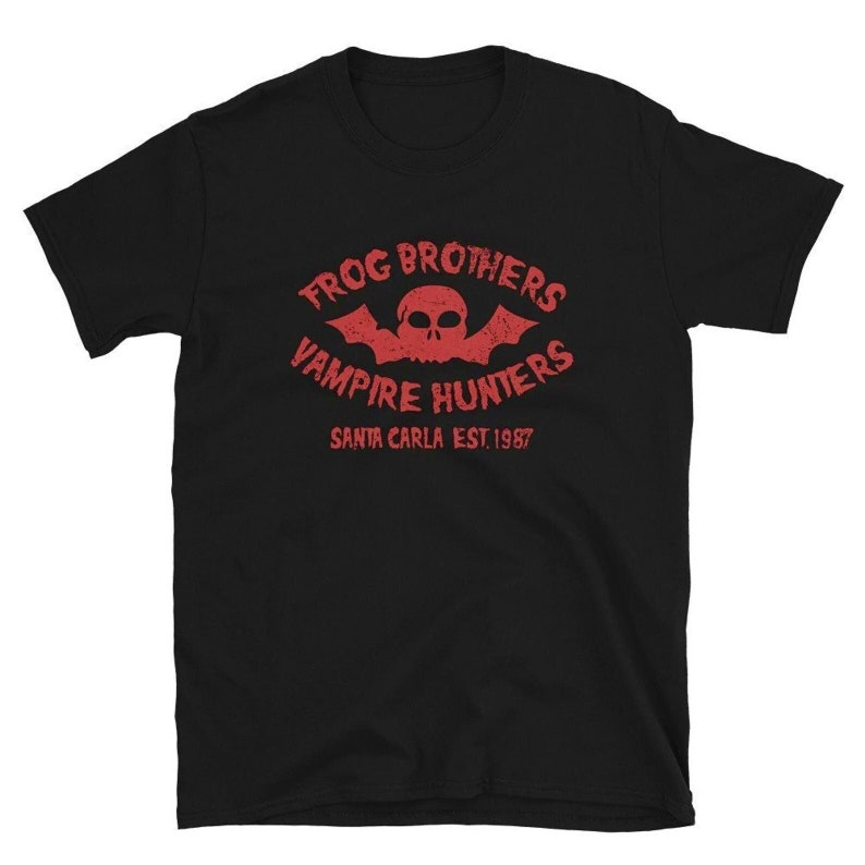 Lost Boys Frog Brothers T-Shirt: Santa Carla Vampire Hunters, 80s Horror Movie, Unisex Shirt image 1