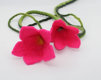 Felt flower/window decoration/felt flowers/hanging flower, felt flower