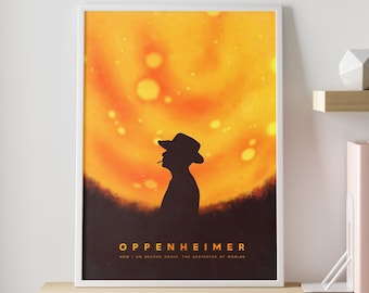 OPPENHEIMER movie poster | Minimalist abstract wall art print