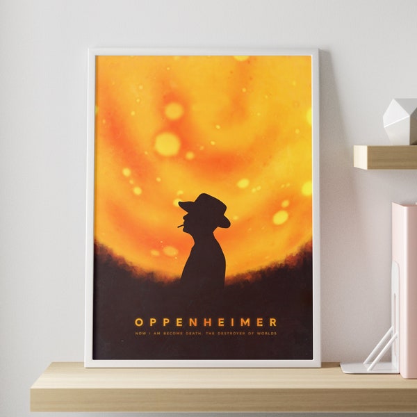 OPPENHEIMER movie poster | Minimalist abstract wall art print