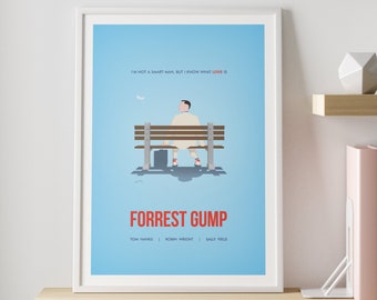 Forrest Gump movie poster no.1 | Minimalist abstract wall art print