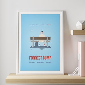Forrest Gump movie poster no.1 | Minimalist abstract wall art print