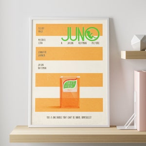 Juno movie poster | Minimalist vintage movie wall art print