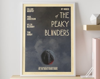 Peaky Blinders poster | DOWNLOADABLE Minimalist vintage Tv show wall art print | DIGITAL DOWNLOAD - Print at home