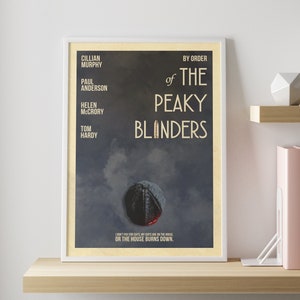Peaky Blinders poster | Minimalist vintage TV show wall art print