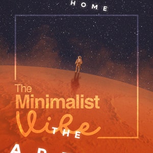The Martian movie poster | DOWNLOADABLE Minimalist abstract wall art print | DIGITAL DOWNLOAD - Print at home image 5