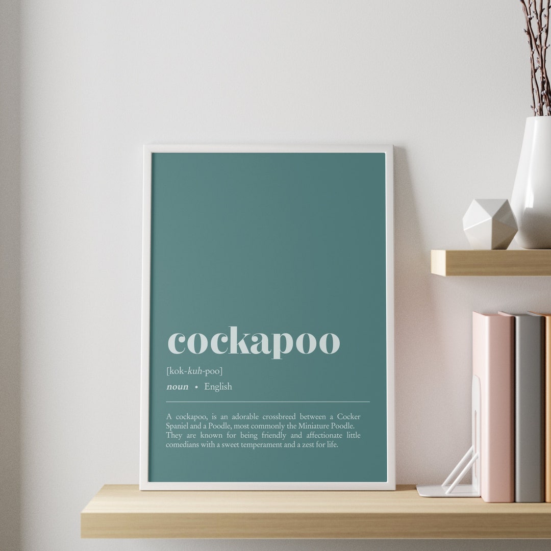 Définition cockapoo impression Art mural illustration de chien