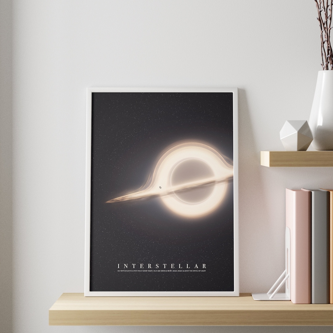 Interstellar Movie Poster Minimalist Abstract Wall Art