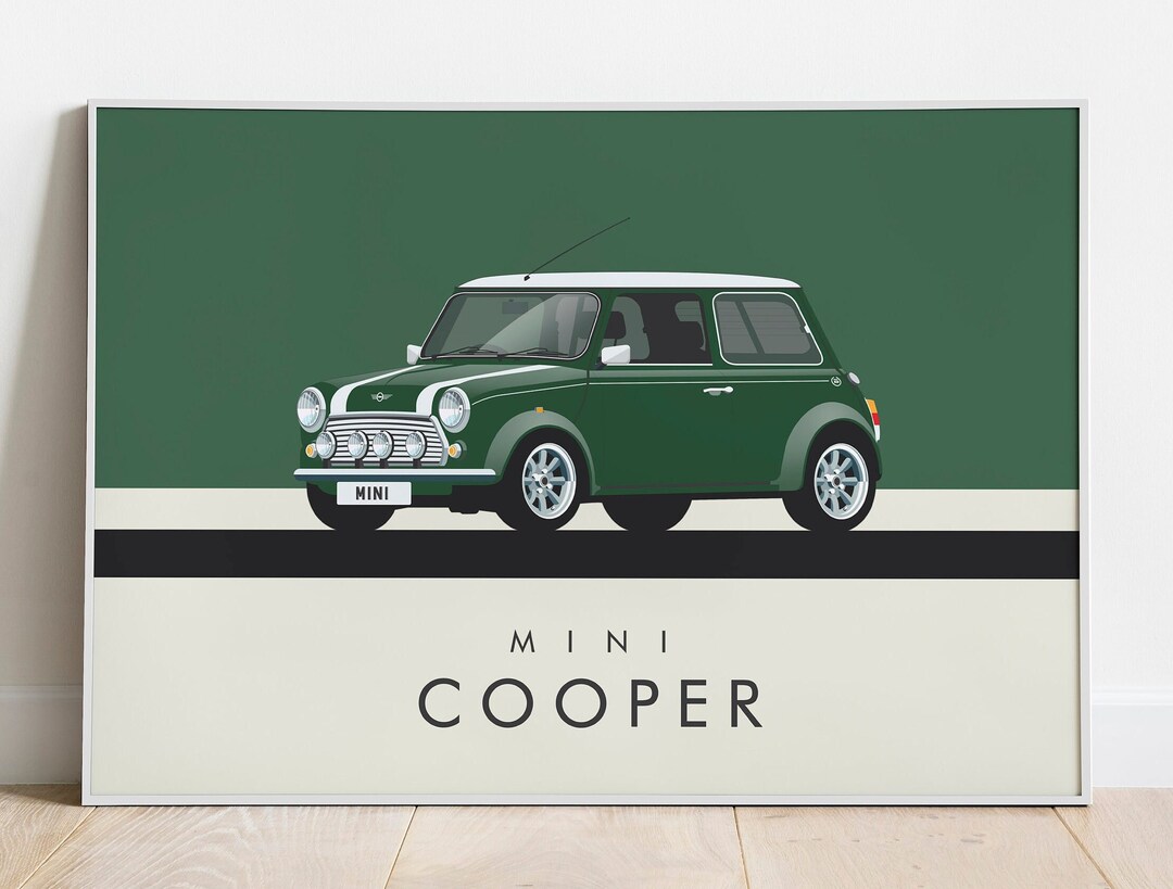 Mini Cooper Poster | DIGITAL DOWNLOAD - Print at Home Mini Mk1 Classic ...
