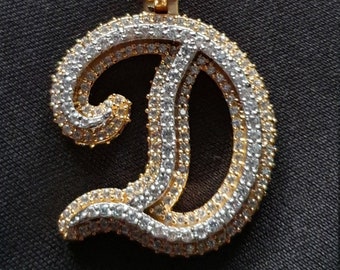 1 Long Initial Letter D Fully Studded 925 Sterling - Etsy 1 Long Initial Letter D Fully Studded 925 Sterling - Etsy