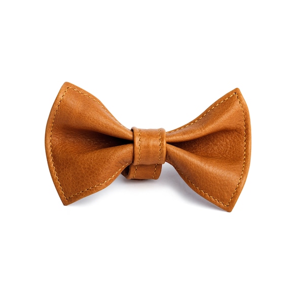 Leather Bow Tie Etsy