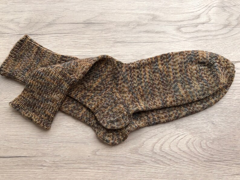 classically brown melted 4344 men/'s socks from Regia 4-than-than-colored sock wool Gr Hand-knitted socks