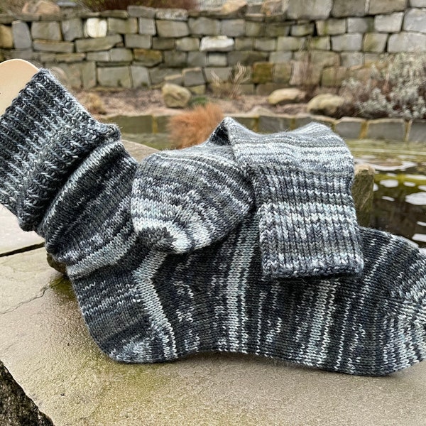 Gr. 46/47, Regia 6-ply, chaussettes en laine tricotées à la main plus épaisses à base de fil de chaussette 6-ply, Schachenmayr (Regia) « Fjord Color »