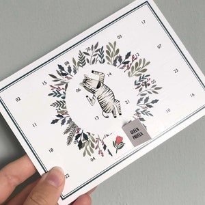 Calendario dell'Avvento, Sudafrica, Sudafrica, biglietto di Natale, biglietto di Natale, porta del calendario da aprire