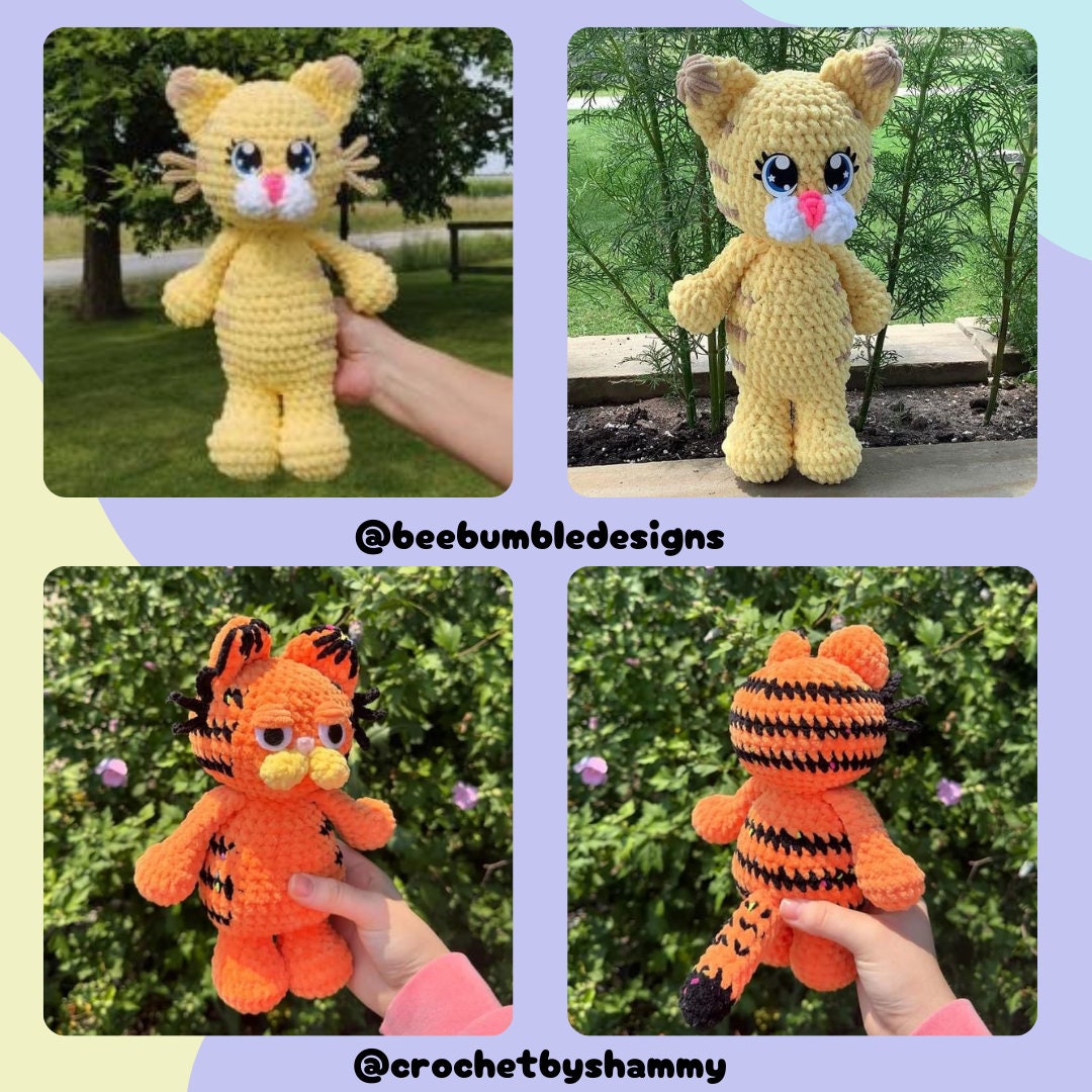 Orange Cat Crochet Pattern Etsy
