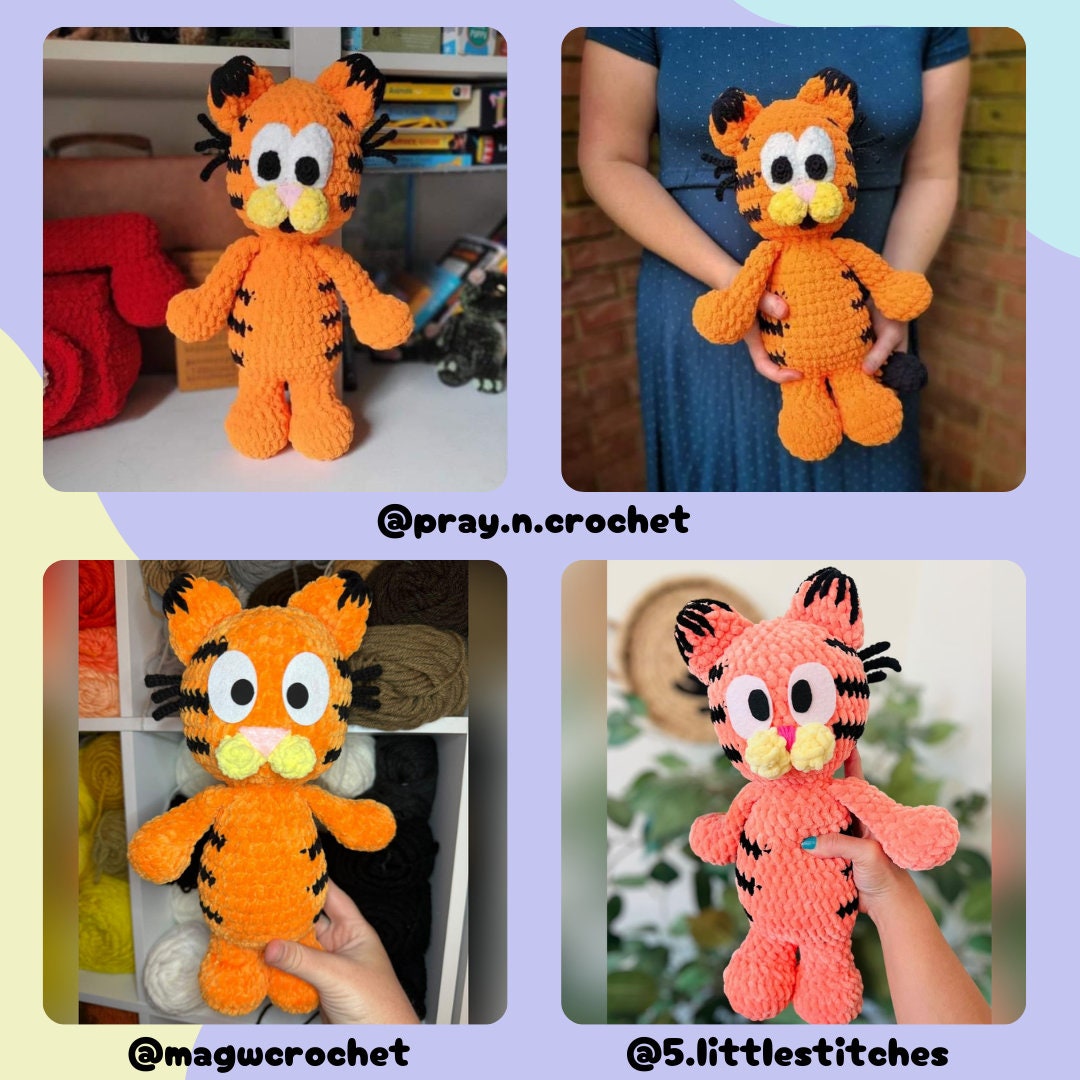 Orange Cat Crochet Pattern Etsy