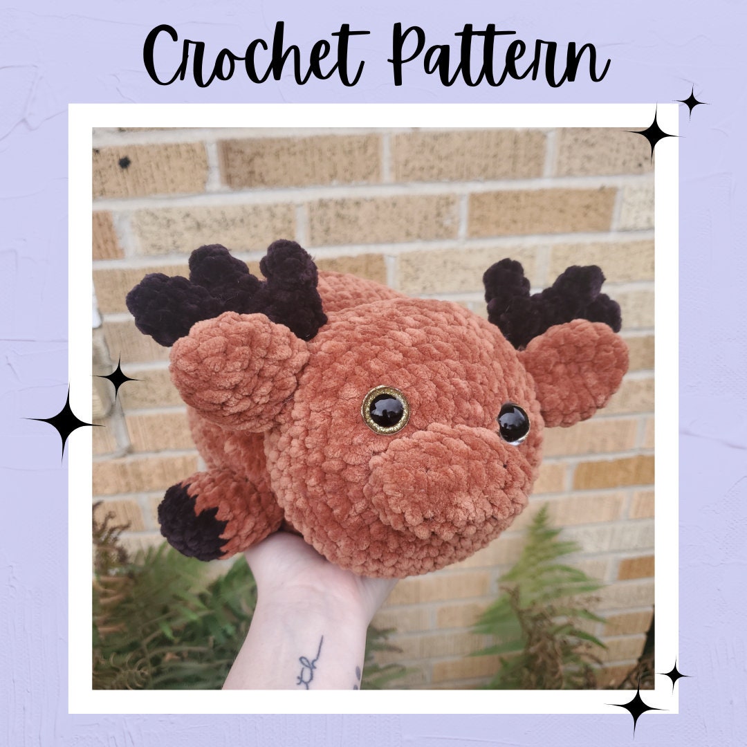 30 Moose Crochet Patterns: Woodland Amigurumi, Loveys, Plushies, and More 34 Chunky Moose Crochet Pattern