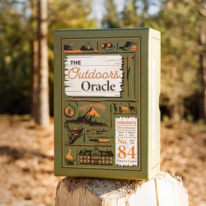 L'Oracle du plein air | 84 cartes de format tarot | Deck Oracle sur le thème de la nature sauvage | Expérience d'aventure narrative | Illustré à la main