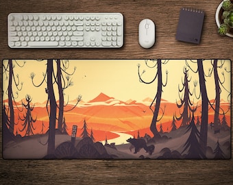 Trail - Desk Mat | Giant Mouse Pad - Original Artwork - Stitched Edge - Gaming Mouse Pad - Home Office Decor