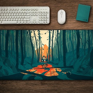 After The Rain - Desk Mat | Giant Mouse Pad - Original Artwork - Stitched Edge - Gaming Mouse Pad - Home Office Decor