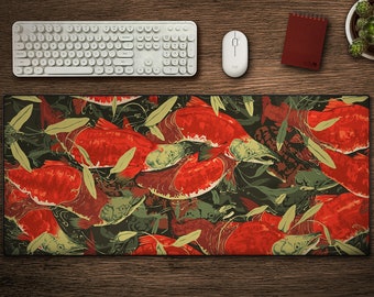 Sockeye - Desk Mat | Giant Mouse Pad - Original Artwork - Stitched Edge - Gaming Mouse Pad - Home Office Decor