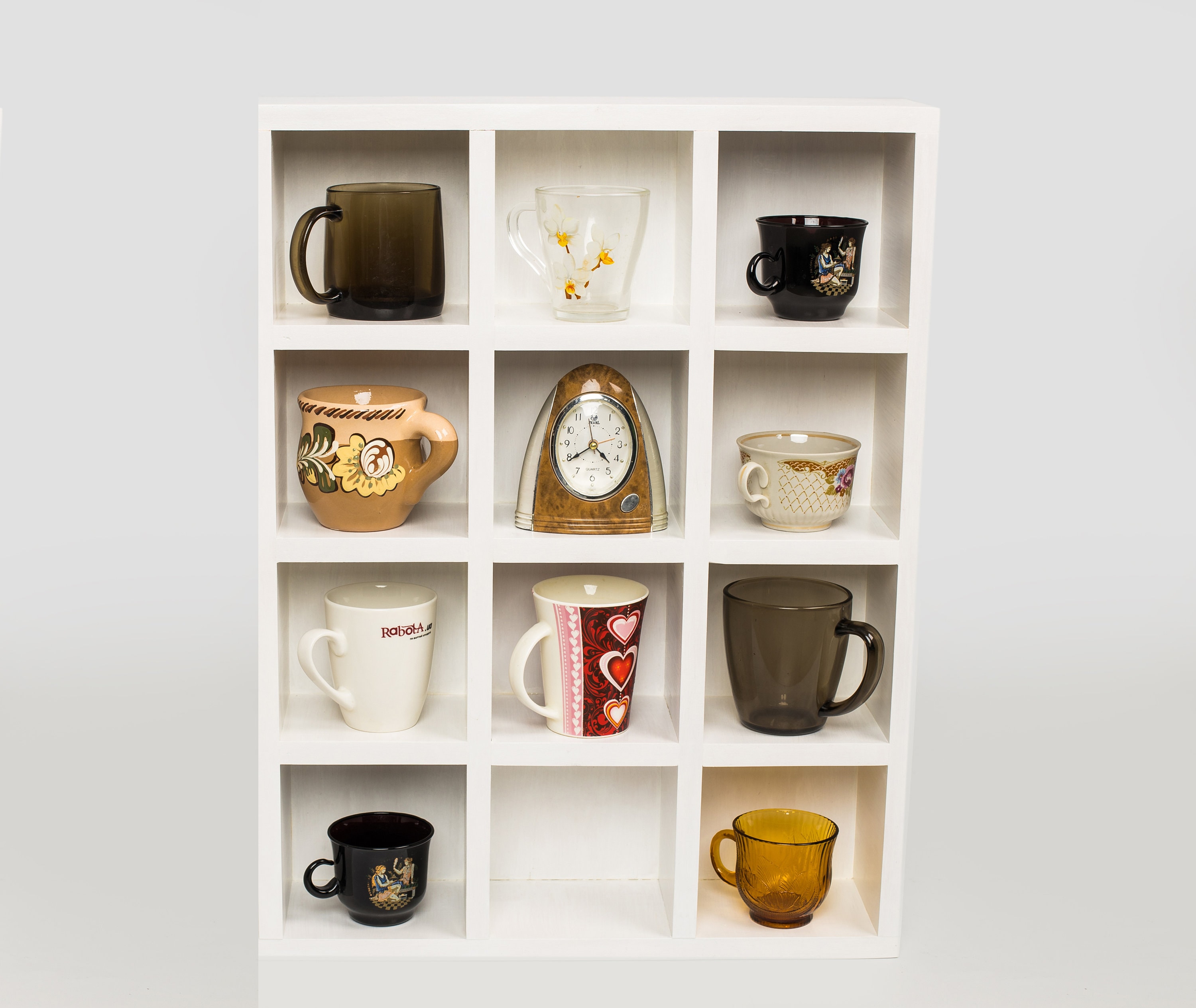 Tea Set Display Shelf, Coffee Mug Shelf Display, Tea Rack, Saucer Plate and  Tea Cup Display, Wood Wall Shelf, Cup and Mug Shelf 