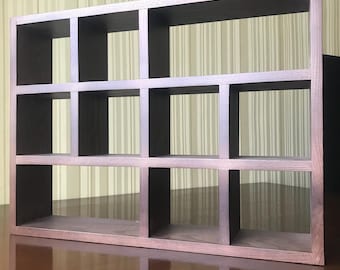 Coffee mug shelves, Tea cup shelf, Mug cubby, Wall mounted shelves, Mug wall shelf, Cup cubby, Varnish, Wooden display cubby