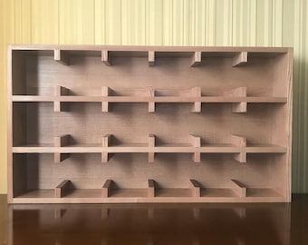 Coffee mug shelves, Tea cup shelf, Mug cubby, Wall mounted shelves, Mug wall shelf, Cup cubby, Varnish, Wooden display cubby